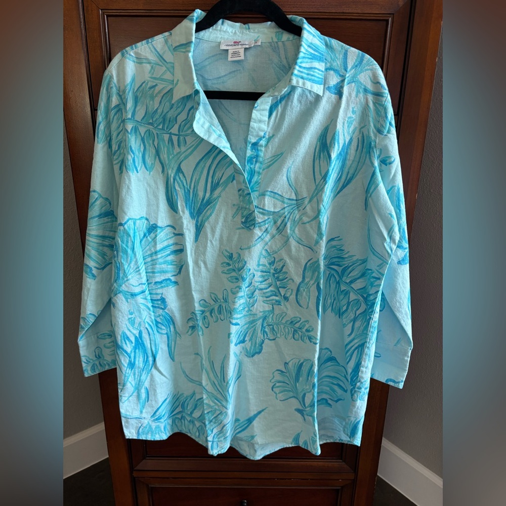 L | vineyard vines | Seaweed Print Lucaya Tunic